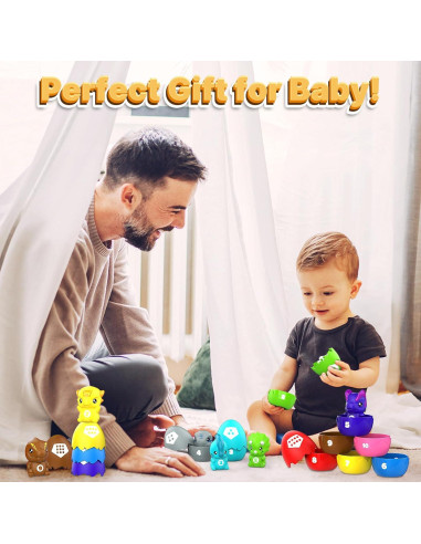 Juguetes de Aprendizaje Dinosaurios TOPRCBOXS 20 Piezas Montessori