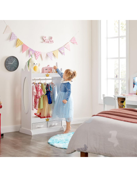 Armario de Almacenamiento para Disfraces de Niños GTOLV Blanco