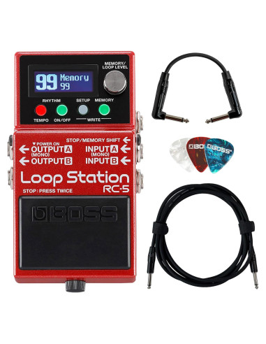Boss RC-5 Loop Station con Cables y Púas - 13 Horas Grabación