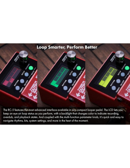 Boss RC-5 Loop Station con Cables y Púas - 13 Horas Grabación