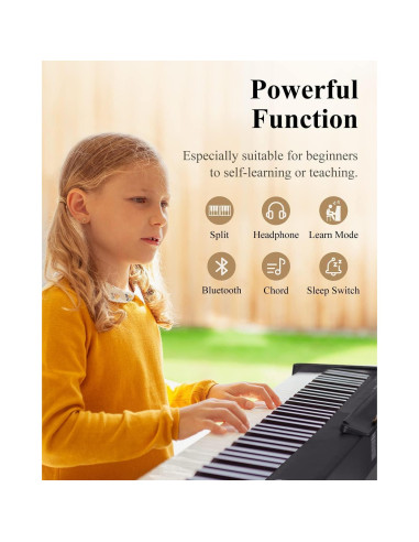 Piano Digital Plegable Eastar EP-10 88 Teclas Bluetooth Portátil