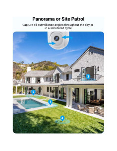 Cámara de Seguridad Inalámbrica Rocktone 1080p con IA y Zoom 2