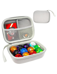 Contenedor Organizador de Juguetes Bakugan 12 Gris - Estuche Almacenamiento