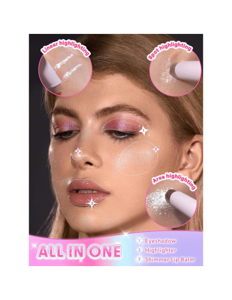 Sombra de Ojos SHEGLAM Crystal Jelly Glaze Stick Aura Blitz Sombra de Ojos SHEGLAM Crystal Jelly Glaze Stick Aura Blitz