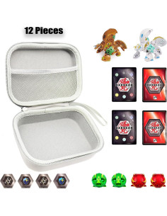 Contenedor Organizador de Juguetes Bakugan 12 Gris - Estuche Almacenamiento 2