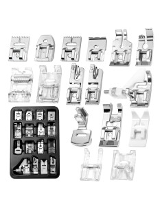 Juego de 16 Patas de Prensatelas Tatiwoo para Máquina de Coser