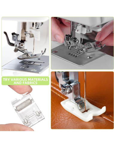 Juego de 16 Patas de Prensatelas Tatiwoo para Máquina de Coser