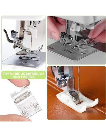 Juego de 16 Patas de Prensatelas Tatiwoo para Máquina de Coser