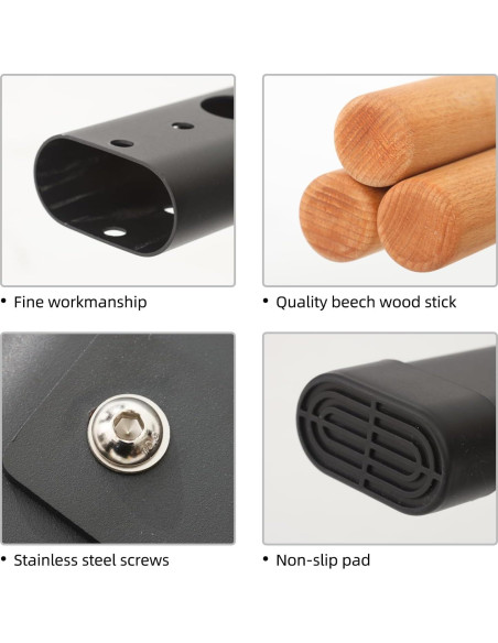 Barra de Madera DHT Entrenador de Suspensión con Escalera Sueca