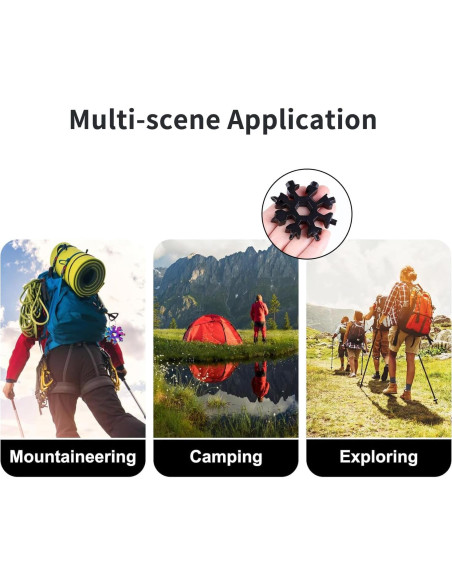 Herramienta Multiusos Copo de Nieve 18 en 1 Genérico - Negro