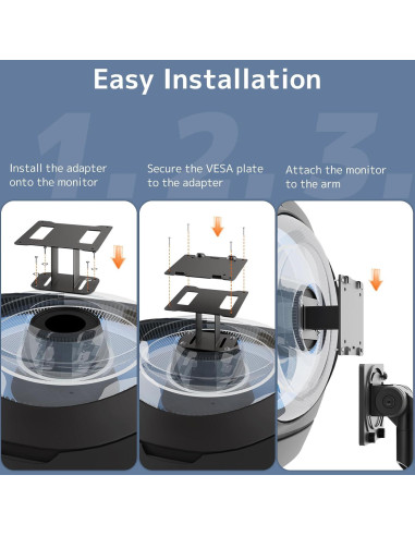 Placa Adaptadora VESA STANDOPIA para Monitores Samsung G9 100x100mm