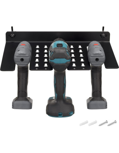 Soporte para Taladro Navaris - Montaje en Pared, Acero, Negro