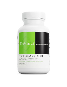 Suplemento de Magnesio Quelado DaVinci Labs Tri-Mag 300 - 120 Cápsulas