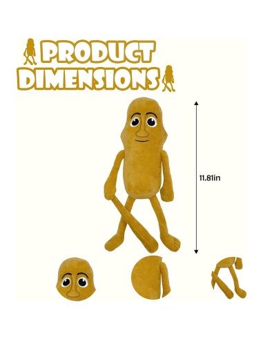 Peluche Brainrot Italiano 30 cm Marrón - Suave y Divertido