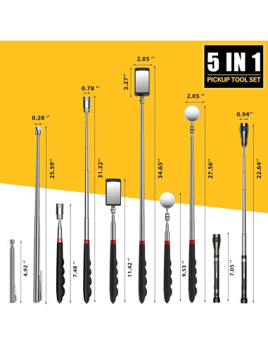 Juego de Herramientas Magnéticas Dream Master 5 Piezas