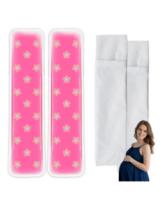 Almohadilla Perineal Refrigerante DingCai - Flor Rosa, 26.6x14.7cm