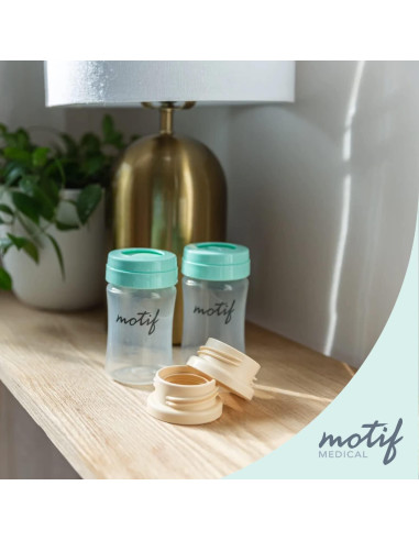 Adaptador de Botella Pequeño Cuello Motif Medical - Juego de 2