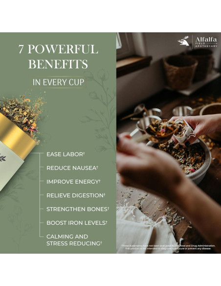 Té de Embarazo Orgánico Alfalfa Field 25 Porciones 42.5 g Té de Embarazo Orgánico Alfalfa Field 25 Porciones 42.5 g