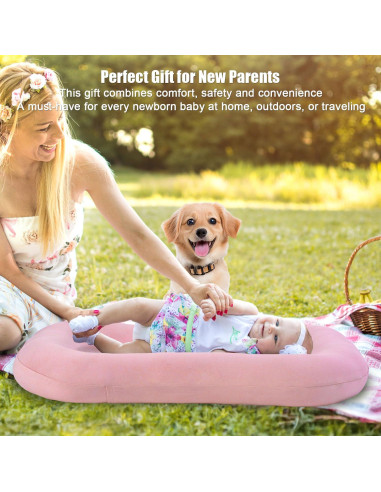 Cojín para Bebé Recien Nacido Verde - Suave y Transpirable