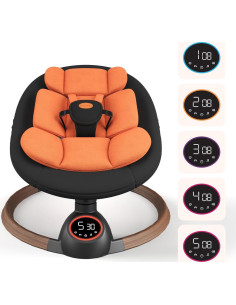 Columpio Eléctrico para Bebés Monniebaby con Bluetooth 5 Velocidades 2