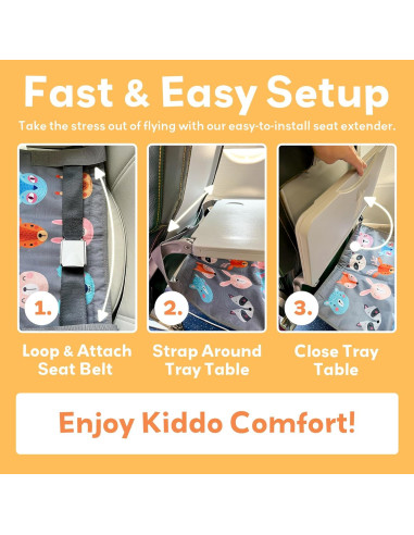 Cama de avión para niños Little Traveler - Gris, 1-4 años