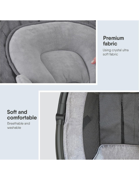 Columpio Eléctrico BabyBond BB008M para Bebés hasta 12.25 kg