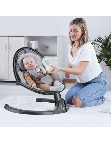 Columpio Eléctrico BabyBond BB008M para Bebés hasta 12.25 kg