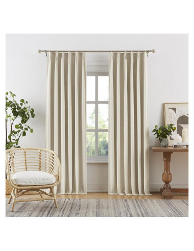 Cortinas Opacas Plisadas DUALIFE 101.6x243.8 cm 2 Paneles
