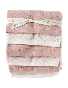 Paquete de 6 Paños de Algodón Orgánico Pequeño Planeta Rosa 2