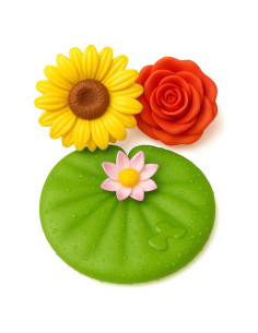 Juguetes de baño sin moho SplashEZ - 3 Flores Flotantes