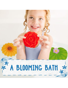 Juguetes de baño sin moho SplashEZ - 3 Flores Flotantes 2