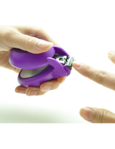 Cortauñas Adaptativo HARAC para Manos con Artritis - Púrpura 2