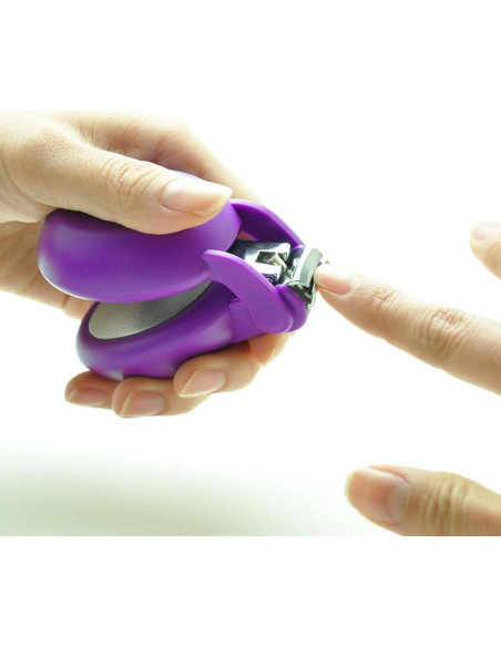 Cortauñas Adaptativo HARAC para Manos con Artritis - Púrpura