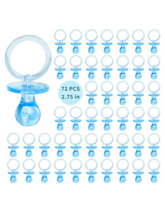 72 Chupetes de Baby Shower Azules XINHUIDALSQ 6.99 cm Decoración