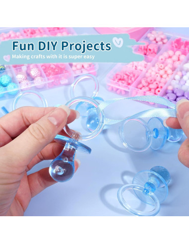 72 Chupetes de Baby Shower Azules XINHUIDALSQ 6.99 cm Decoración