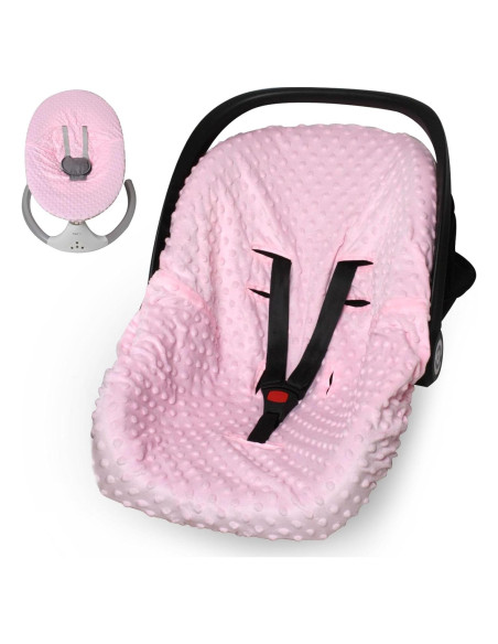 Funda para Asiento de Auto Bebé Boryokun Rosa Ajuste Universal