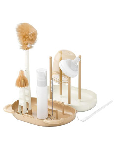 Conjunto de cepillos de silicona Hoerev para biberones y tetinas