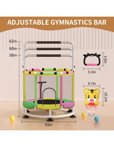 Trampolín Ajustable para Niños BLINWORLD TL-238 139.7cm