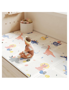 Alfombra de Juego Plegable BG-BABYGO 127x198 cm Dinosaurios