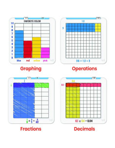 Juego de Matemáticas Borrable hand2mind - Multiplicación y Fracciones 2