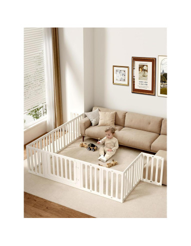 Parque de Juegos para Bebés VBABY, 12 Paneles 168x130 cm