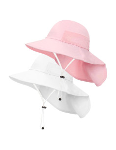 Paquete de 2 Sombreros de Sol UPF 50+ para Bebés Niños
