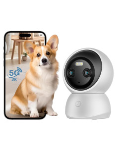 Cámara de Seguridad Interior TBCR 2K Doble Lente 360 WiFi