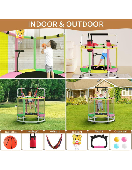 Trampolín Ajustable para Niños BLINWORLD TL-238 139.7cm