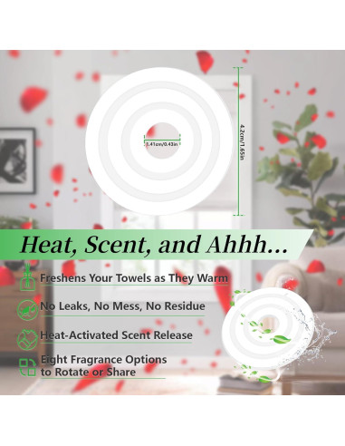 Discos de Fragancia Sukh para Calentador de Toallas - 24 Piezas
