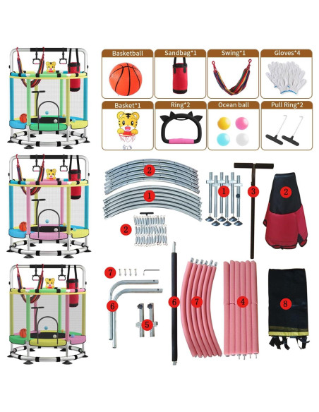 Trampolín Ajustable para Niños BLINWORLD TL-238 139.7cm