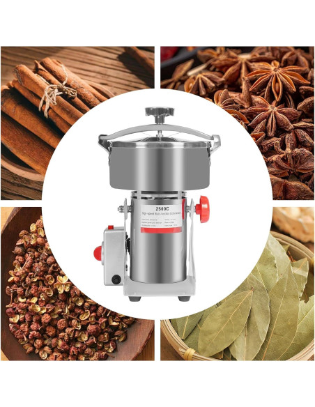 Molino de Grano Eléctrico DYRABREST 2500g 4500W 30000RPM