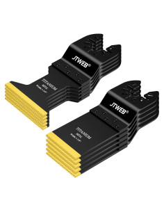 Cuchillas Oscilantes de Titanio JTWEB 10PC para Metal y Madera