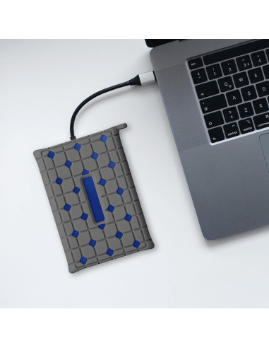 Funda de Silicona kwmobile para Samsung T7 SSD Portátil - Gris