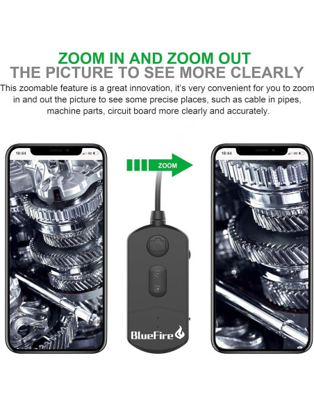 Cámara de Inspección WiFi BlueFire 1080P 3.5m Borescope